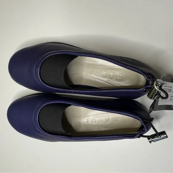Marni Soft Leather Ballet Flats. Size 36