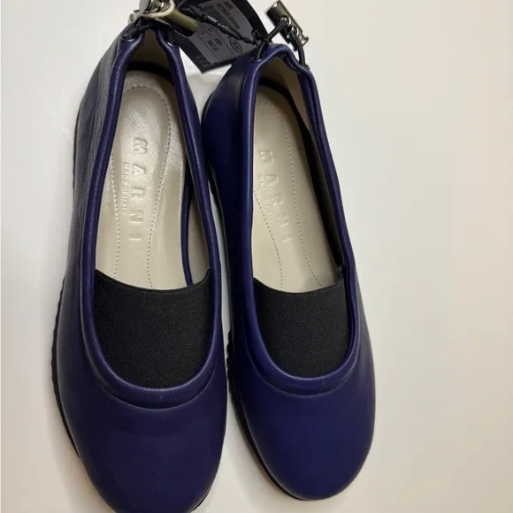 Marni Soft Leather Ballet Flats. Size 36
