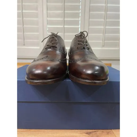 Massimo Matteo Firenze Men's Corazzano Wing Tip Dress Shoes  Size 9 NIB
