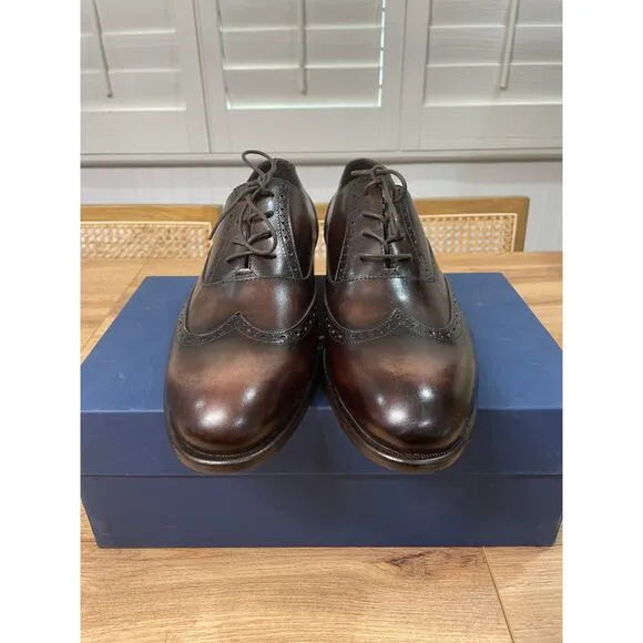 Massimo Matteo Firenze Men's Corazzano Wing Tip Dress Shoes  Size 9 NIB