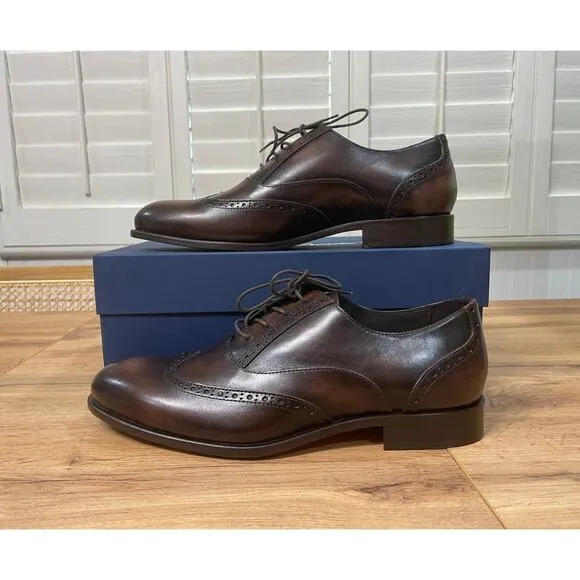Massimo Matteo Firenze Men's Corazzano Wing Tip Dress Shoes  Size 9 NIB