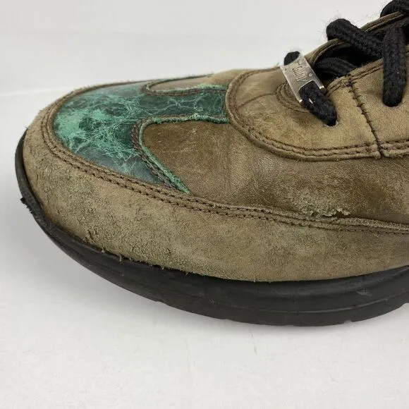 Mauri Alligator Boots Men's size 8.5 Casual Shoes High Sneakers Style 8968 Italy