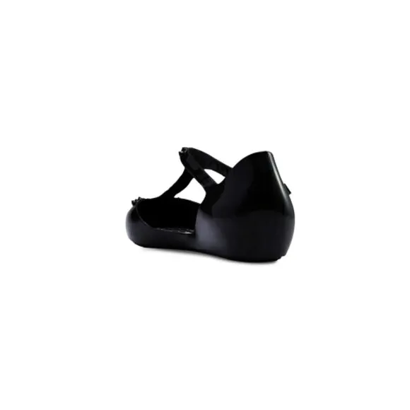 Melissa Jason Wu Doris Flats Black Spikes Studded Edgy Ballet Shiny Patent Jelly
