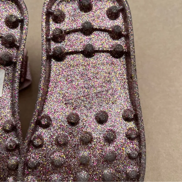Melissa Papete   Rider Platform II Sandals Pink Glitters Size 7