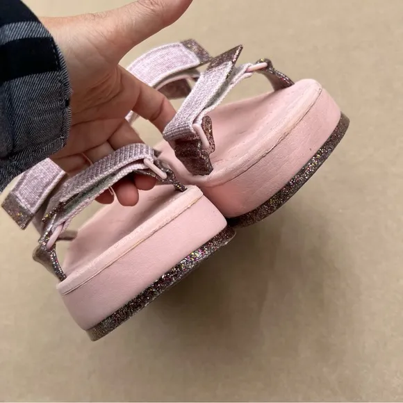 Melissa Papete   Rider Platform II Sandals Pink Glitters Size 7