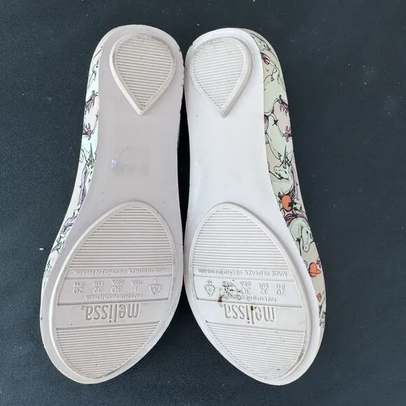 Melissa Ultragirl Fantasy Unicorn Ballet Style Slip On Pink Jelly Shoes Size 1