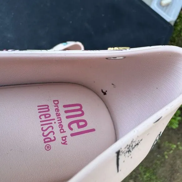 Melissa Ultragirl Fantasy Unicorn Ballet Style Slip On Pink Jelly Shoes Size 1