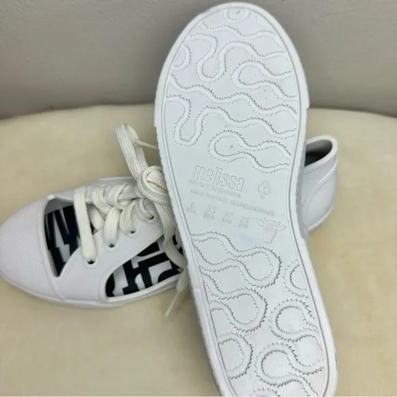Melissa X Vivienne Westwood Brighton Limited Edition Sneaker in White Sz 6