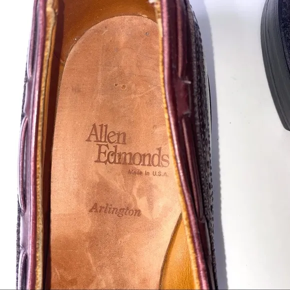 Men’s Allen Edmonds Arlington Wingtip Tassels Dress Shoes Size 11 AAA