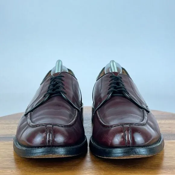 Mens Allen Edmonds Bradley Brown Leather‎ Split Toe Dress Shoes Size 13 AA GUC