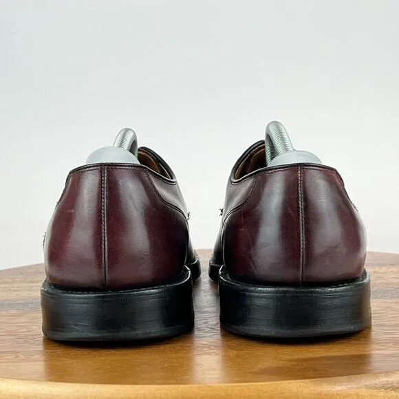 Mens Allen Edmonds Bradley Brown Leather‎ Split Toe Dress Shoes Size 13 AA GUC