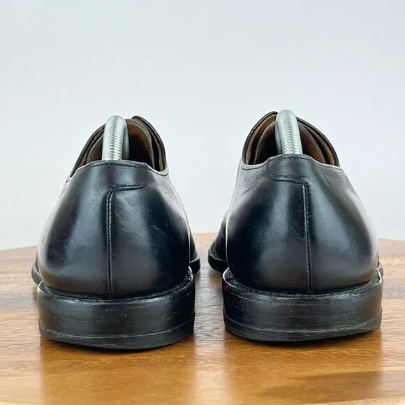 Mens‎ Allen Edmonds Park Avenue Cap Toe Black Leather Dress Shoes Size 9.5 D GUC