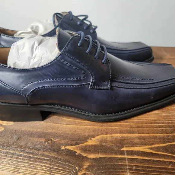 Mens Masimo Dress Shoes Dark Blue, Mens Size 8.5