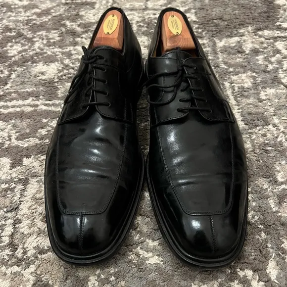 Men’s Mezlan Black Leather Oxford Shoes