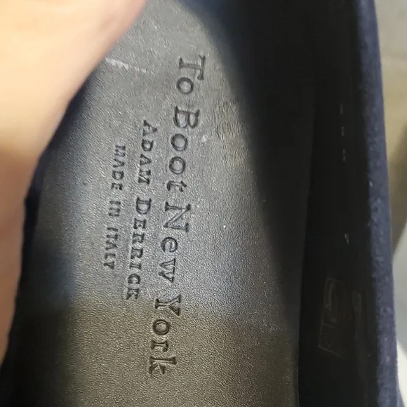 Men's Navy Loafers with White Soles