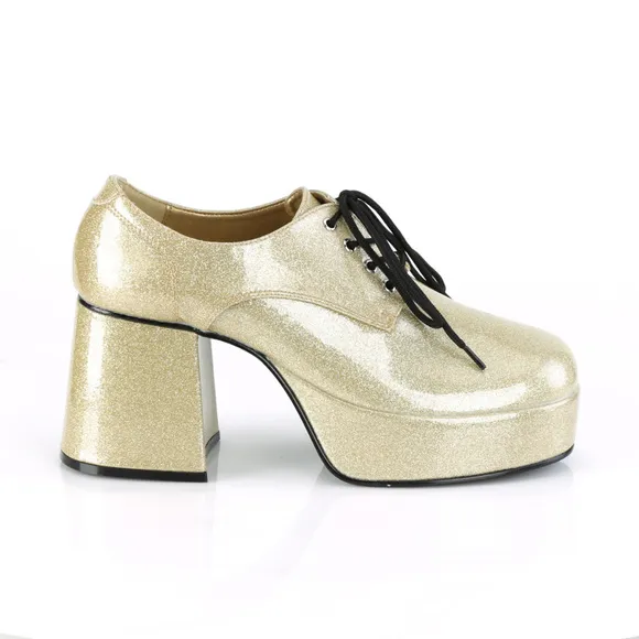 Mens Platform Disco Costume Retro 1970s Shoes