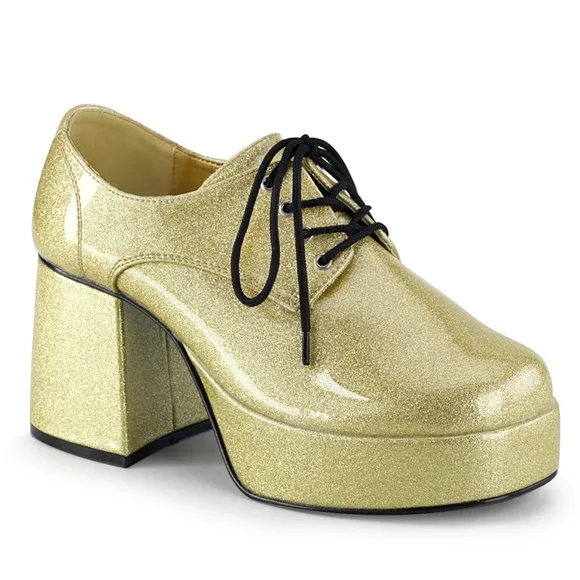 Mens Platform Disco Costume Retro 1970s Shoes
