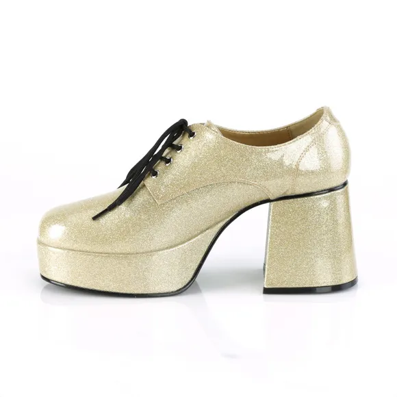 Mens Platform Disco Costume Retro 1970s Shoes