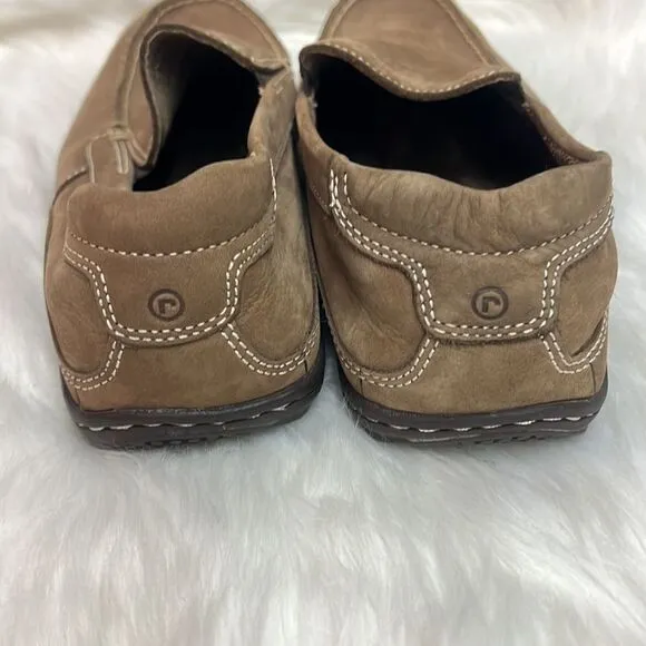 Men’s Rockport Tan Leather Loafers Size 10