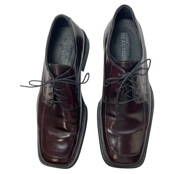 Men’s Size 10 Kenneth Cole Dress Shoes Burgundy