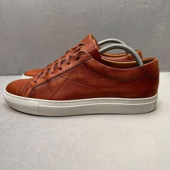 Mens Size 9 (EU 42) Cobbler Union Vintage Oak Leather Dress Sneaker Calfskin