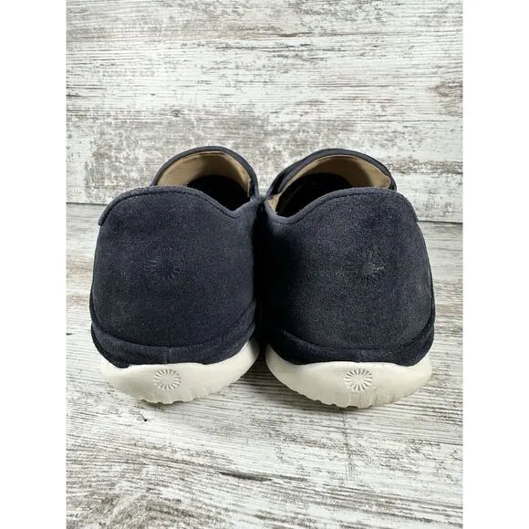 Men's UGG Cali Blue Suede Wingtip Penny Loafers Sz 11.5