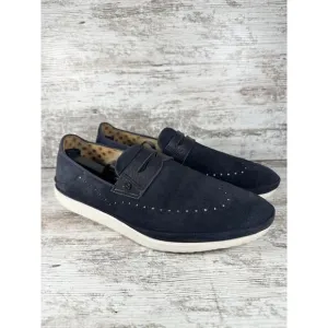 Men's UGG Cali Blue Suede Wingtip Penny Loafers Sz 11.5