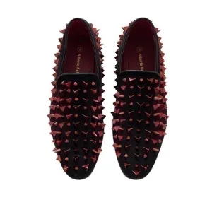Men's Vintage Spike Dress Loafers Dress Shoes