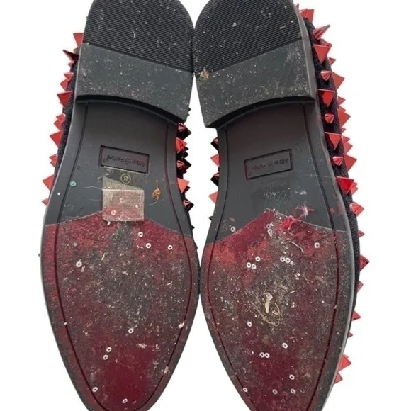 Men's Vintage Spike Dress Loafers Dress Shoes