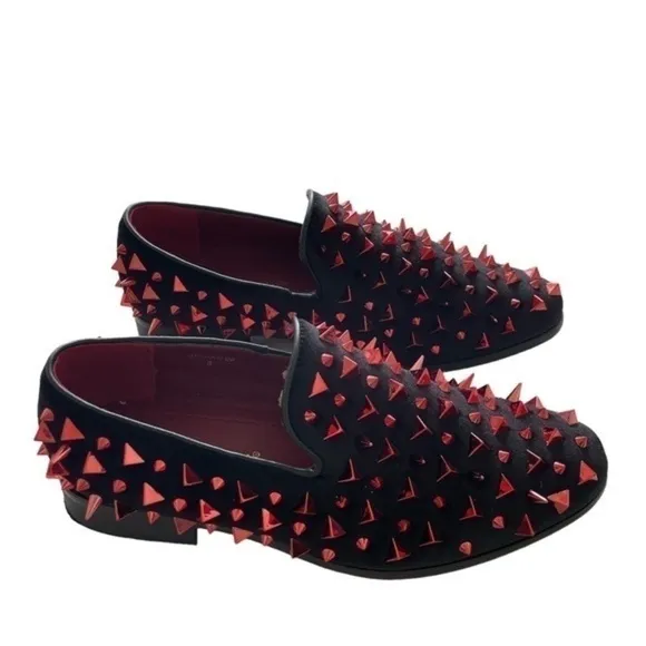 Men's Vintage Spike Dress Loafers Dress Shoes
