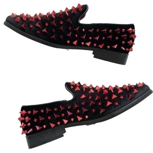 Men's Vintage Spike Dress Loafers Dress Shoes