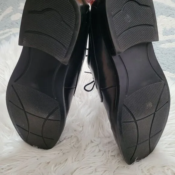 Mens Croft &amp; Barrow Black Dress Shoes 12 W