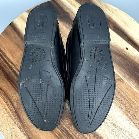 Mephisto Loafers Spinnaker Loafers Mens 11 Black Leather Slip On Shoes