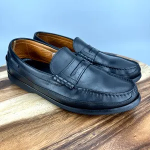Mephisto Loafers Spinnaker Loafers Mens 11 Black Leather Slip On Shoes