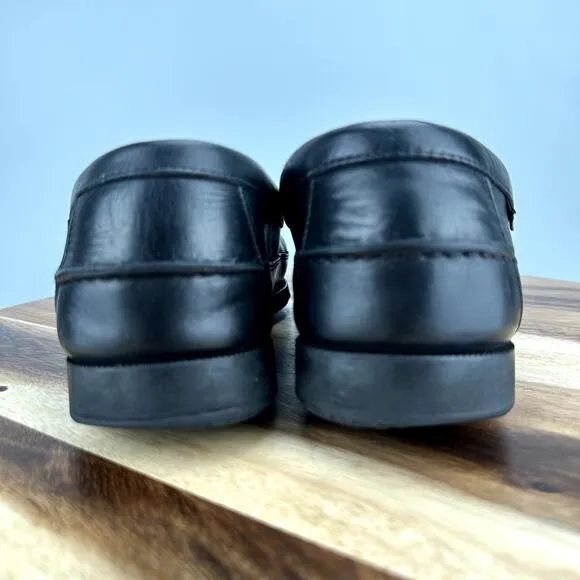 Mephisto Loafers Spinnaker Loafers Mens 11 Black Leather Slip On Shoes