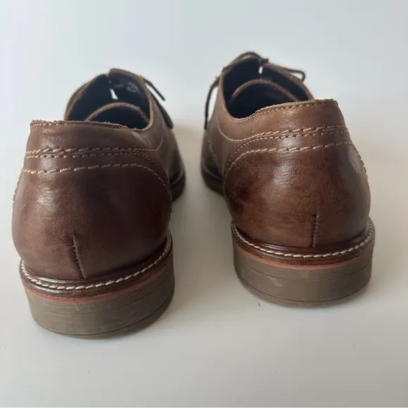 Mephisto Men's Air Jet Brown Leather Lace Up Oxford Dress Shoes Sz 13