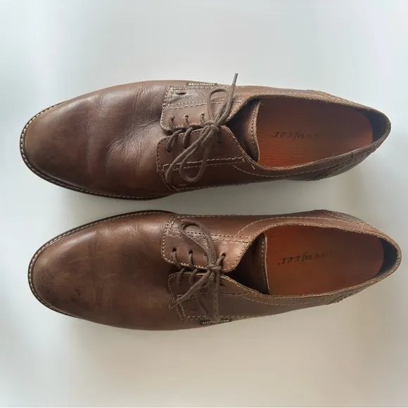 Mephisto Men's Air Jet Brown Leather Lace Up Oxford Dress Shoes Sz 13