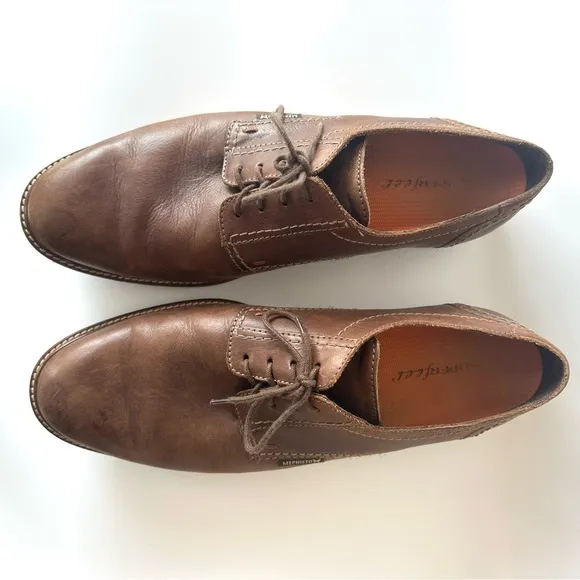 Mephisto Men's Air Jet Brown Leather Lace Up Oxford Dress Shoes Sz 13