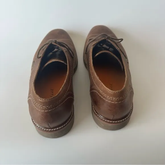 Mephisto Men's Air Jet Brown Leather Lace Up Oxford Dress Shoes Sz 13