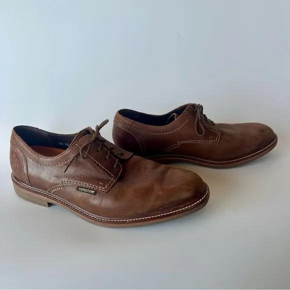 Mephisto Men's Air Jet Brown Leather Lace Up Oxford Dress Shoes Sz 13