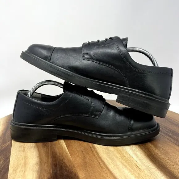 Mephisto Melchior Cap Toe Oxford Shoes Men's 9.5 Black Leather Dress Shoes