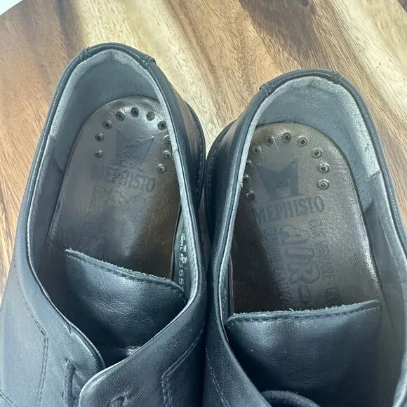 Mephisto Melchior Cap Toe Oxford Shoes Men's 9.5 Black Leather Dress Shoes