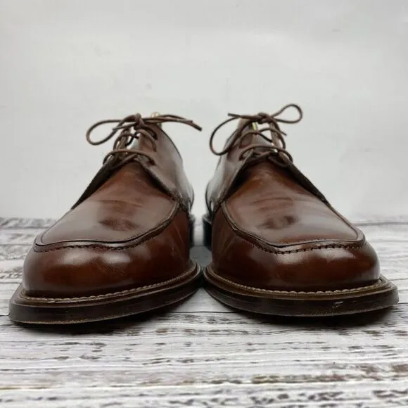 Mercanti Fiorentini‎ Brown Leather Lace Up Oxford Dress Shoes Men's 12 M Italy