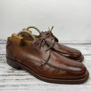 Mercanti Fiorentini‎ Brown Leather Lace Up Oxford Dress Shoes Men's 12 M Italy