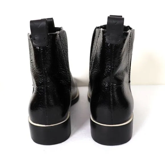 Mercedes Castillo Xandra patent Leather CHELSEA ANKLE boots size 7.5