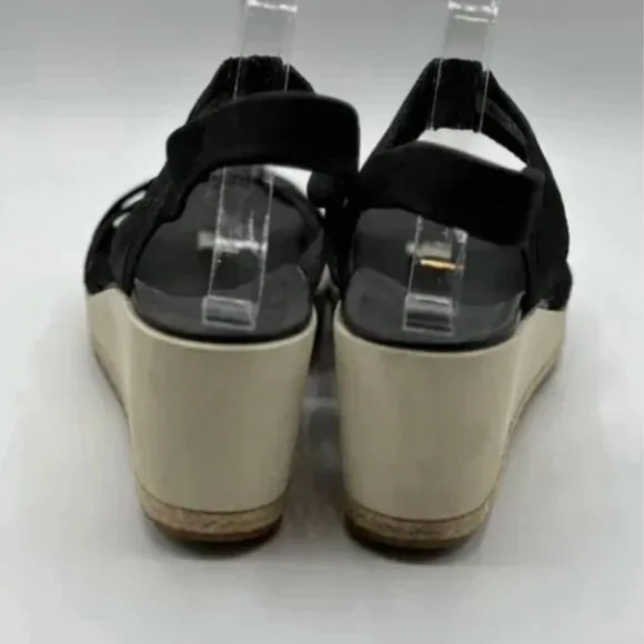 Merrell Black Kaiteri Wedge Strap Espadrille Sandals Size 11
