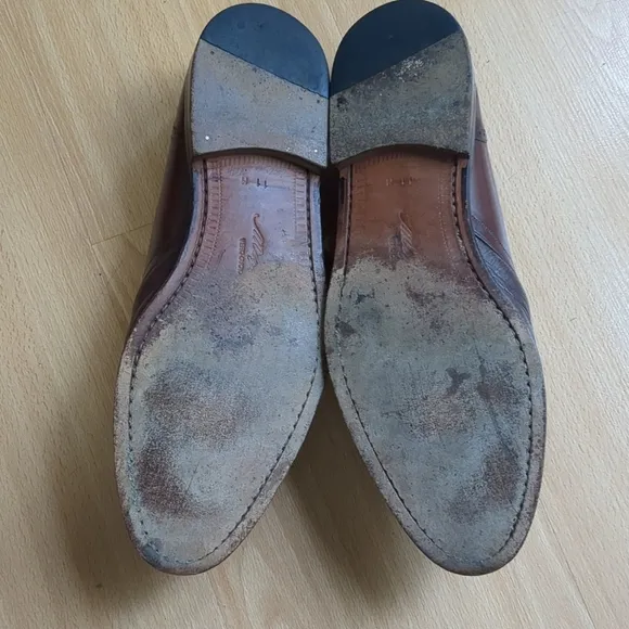 Mezlan Athens Leather Dress Shoes Monk Strap Mens 11 M Brown