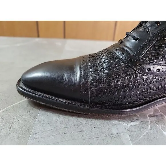 Mezlan Dubai‎ Wingtip Oxford Black Dress Shoes Lace up Men's  8.5 M