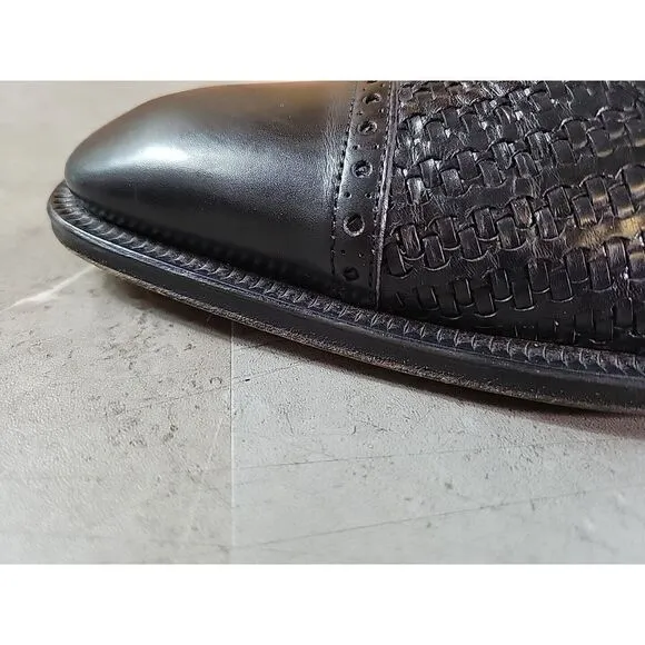 Mezlan Dubai‎ Wingtip Oxford Black Dress Shoes Lace up Men's  8.5 M