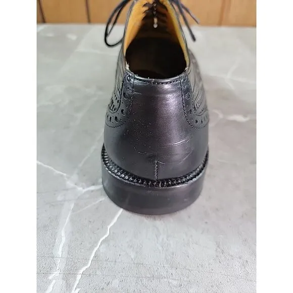 Mezlan Dubai‎ Wingtip Oxford Black Dress Shoes Lace up Men's  8.5 M